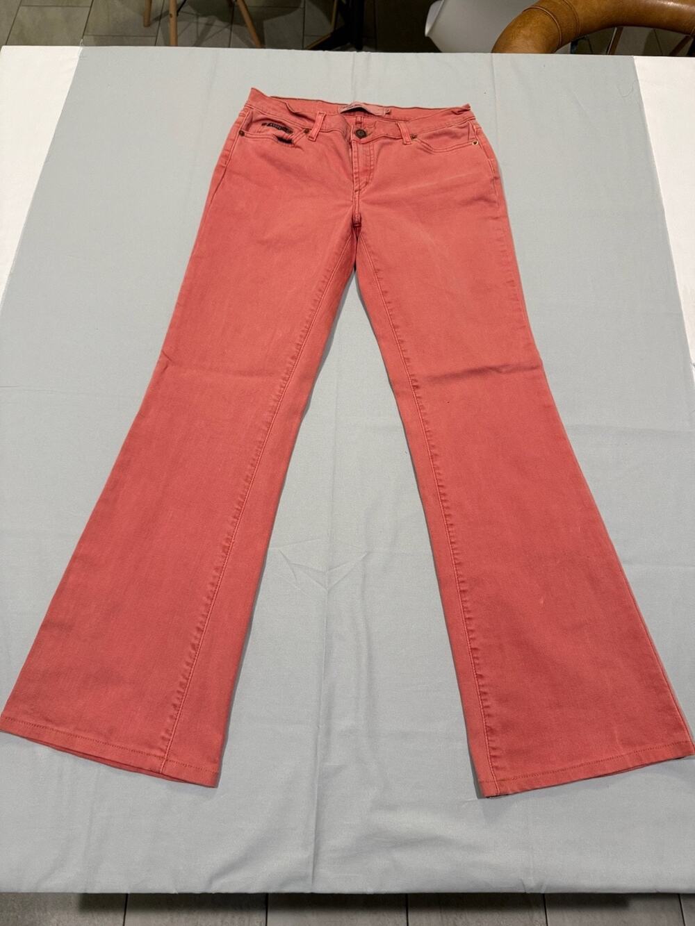 Angel Blue Jeans Story Womens 11 Coral Flare Jeans Y2K Low Rise Vintage Style